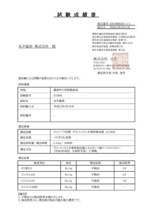 150311_【報告書（邦文）】丸中醤油様HRC0000287